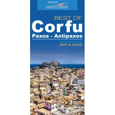 Corfu (Greece) 'best of' tourist map with information guide