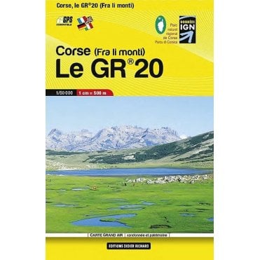 Corse Le GR20 Pocket Map (Corsica GR20 Route Map)