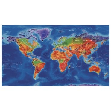 Artistic World Wall Map