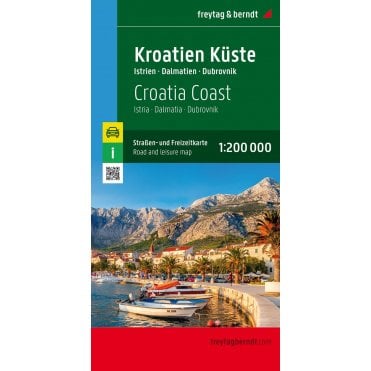 Croatia: Coast - Istria Dalmatian & Dubrovnik Road Map