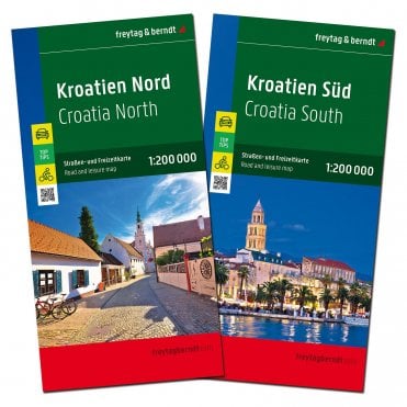 Croatia North + Croatia South - Two Road Map Set