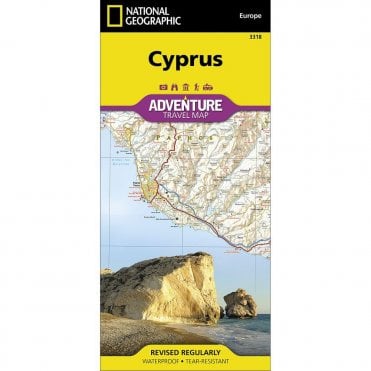 Cyprus Adventure Map - Nat Geo 3318