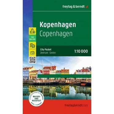Denmark: Copenhagen City Pocket Map + The Big Five