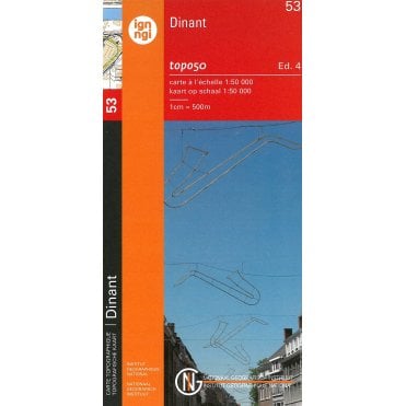 Dinant - Belgium IGN Topo map 53