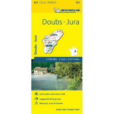 Michelin Local Maps of France 321: Doubs Jura