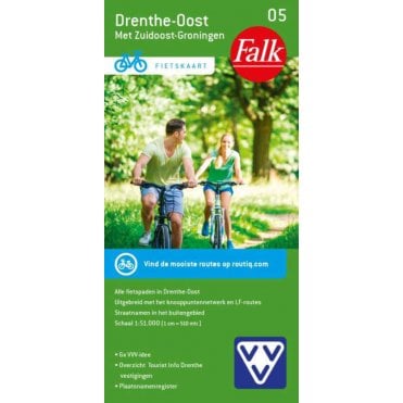 Drenthe East (Netherlands) - Falk 1:50k Cycling Map 05