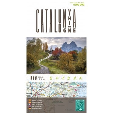 Catalunya / Catalonia 1:300.000 scale tourist road map