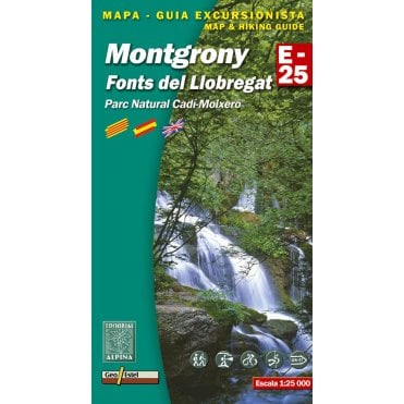 Montgrony - Fonts del Llobregat - Parc Naturel Cadi-Moixero. Hiking map & guide