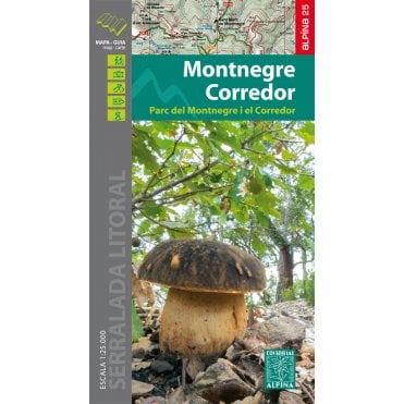 Montnegre Corredor Parc Naturel. Hiking map & guide