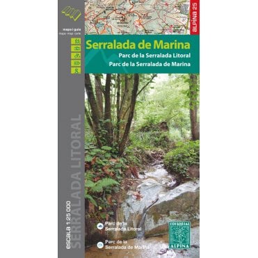 Serralada de Marina. Hiking map & guide