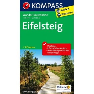 Eifelsteig | Kompass hiking tour map 2502
