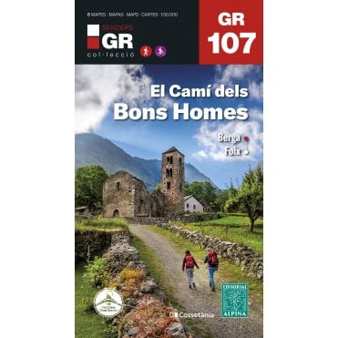 El Cami dels Bons Homes / Trail of the Cathars GR107. Set of 6 maps in a folder