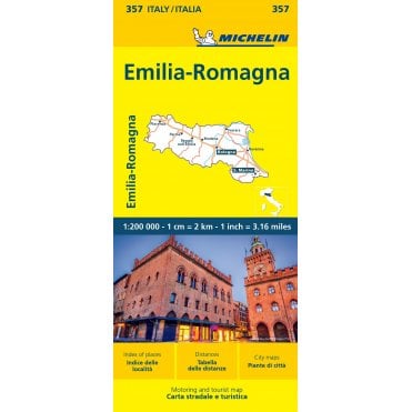Michelin Local Maps of Italy 0357: Emilia Romagna