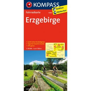 Erzgebirge | Kompass cycling map 3088