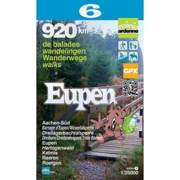 Eupen Walking & Cycling Map | Mini-Planet sheet 6