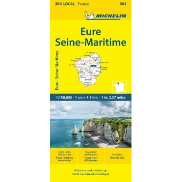 Michelin Local Maps of France 304: Eure Seine-Maritime