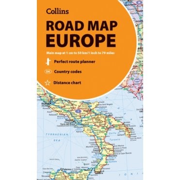 Europe Collins Road Map