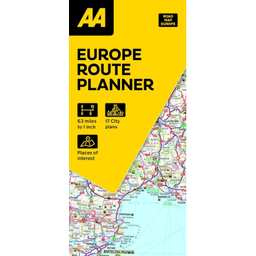 Europe Route Planning Map