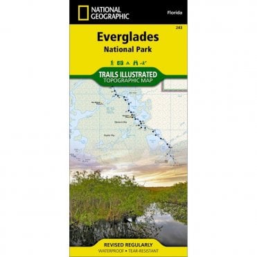 Everglades National Park Trail Map - Nat Geo 243