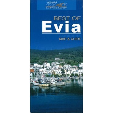 Evia (Greece) 'best of' tourist map with information guide