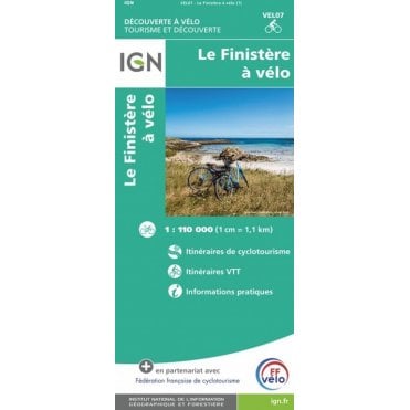 Finistère by bike - IGN map VEL07
