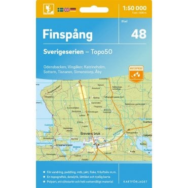 Finspang (Sweden) - Norstedts Outdoor map 48