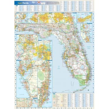 Florida State Wall Map