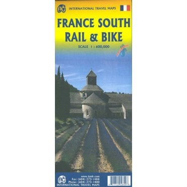 France South Rail and Bike Travel Map