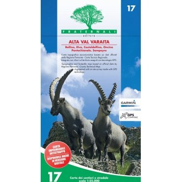 Alta Val Varaita - Fratenali Hiking Map 17