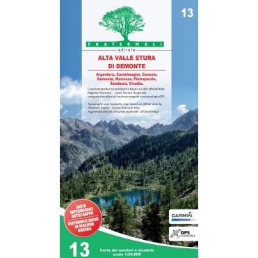 Alta Valle Stura di Demonte - Fratenali Hiking Map 13