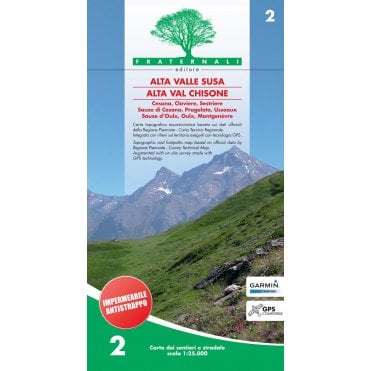 Alta Valle Susa, Alta Val Chisone - Fratenali Hiking Map 2