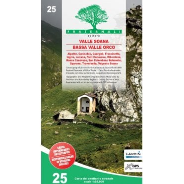 Valle Soana, Bassa Valle Orco - Fratenali Hiking Map 25