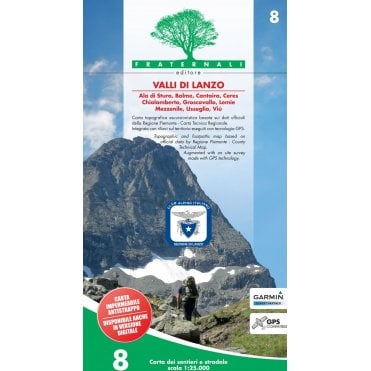 Valli di Lanzo - Fratenali Hiking Map 8