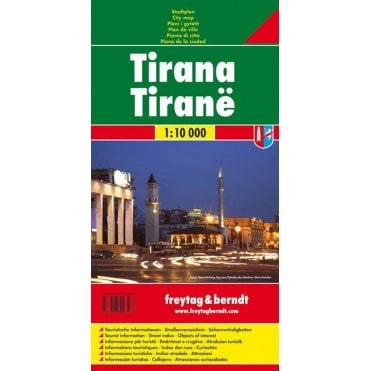 Albania: Tirana City Map