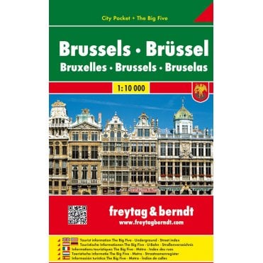 Belgium: Brussels City Pocket Map