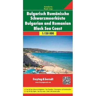 Bulgarian and Romanian Black Sea Coast Road Map
