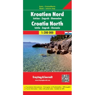 Croatia: North - Istria Zagreb Slavonia Road Map