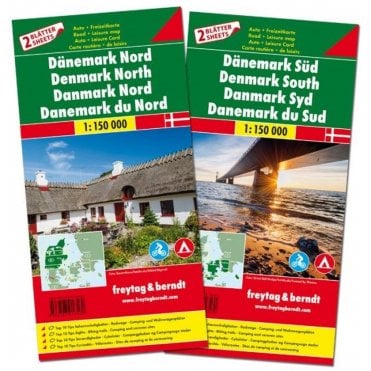 Denmark North and South Road Map Set