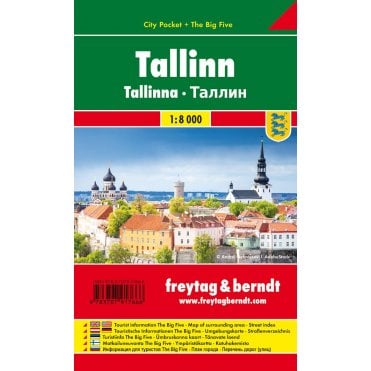 Estonia: Tallinn City Pocket Map