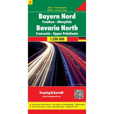 Germany 02: Bavaria North - Central Road Map