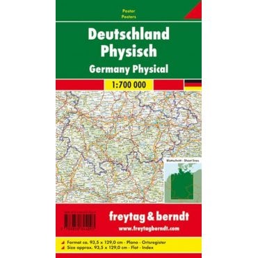 Germany Physical paper wall map (Rolled)