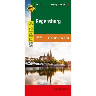 Germany: Regensburg City Pocket Map