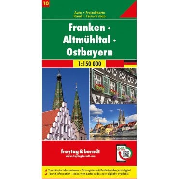Germany Road & Leisure Map 10: Franken - Altmühltal - Bavari