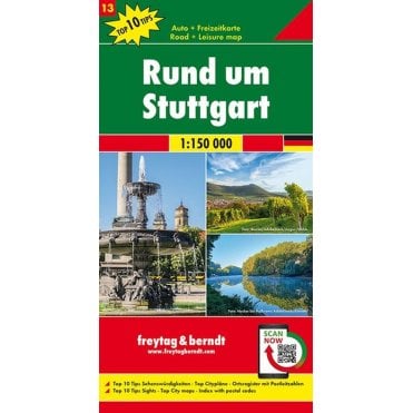 Germany Road & Leisure Map 13: Stuttgart & Surroundings