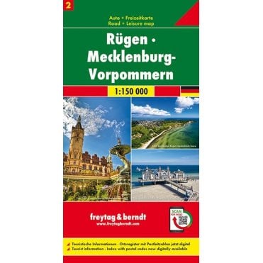 Germany Road & Leisure Map 2: Rügen island - Mecklenburg - W