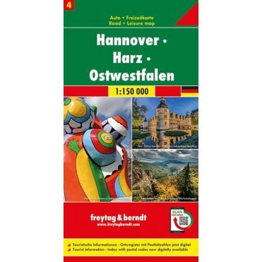 Germany Road & Leisure Map 4: Hannover - Harz - Ostwestfalen