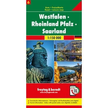 Germany Road & Leisure Map 6: Westfalen - Rheinland Pfalz -