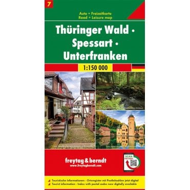 Germany Road & Leisure Map 7: Thuringian Forest - Spessart -