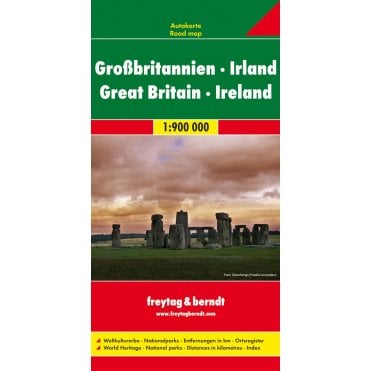 Great Britain & Ireland Road Map
