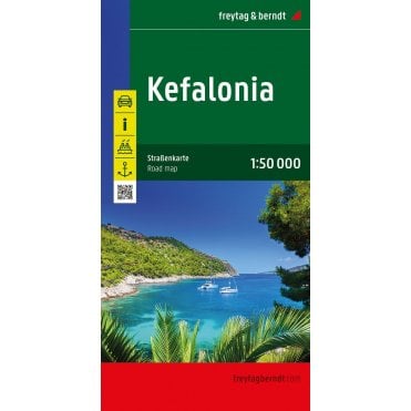 Kefalonia (Cephalonia) (Greece) Road Map